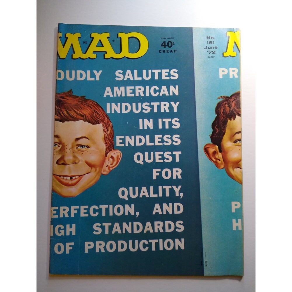 MAD Magazine #151 June 1972 Medical Center TV Satire Bronze Age Carnal Knowledge